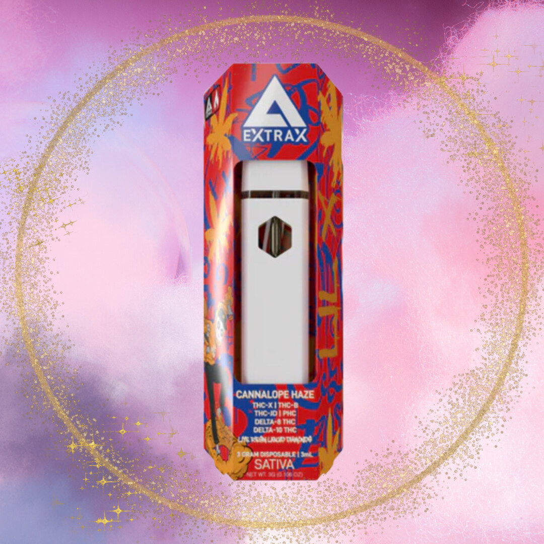 Delta Extrax Thins 3g Disposable Pen, Flavor: Cannalope Haze