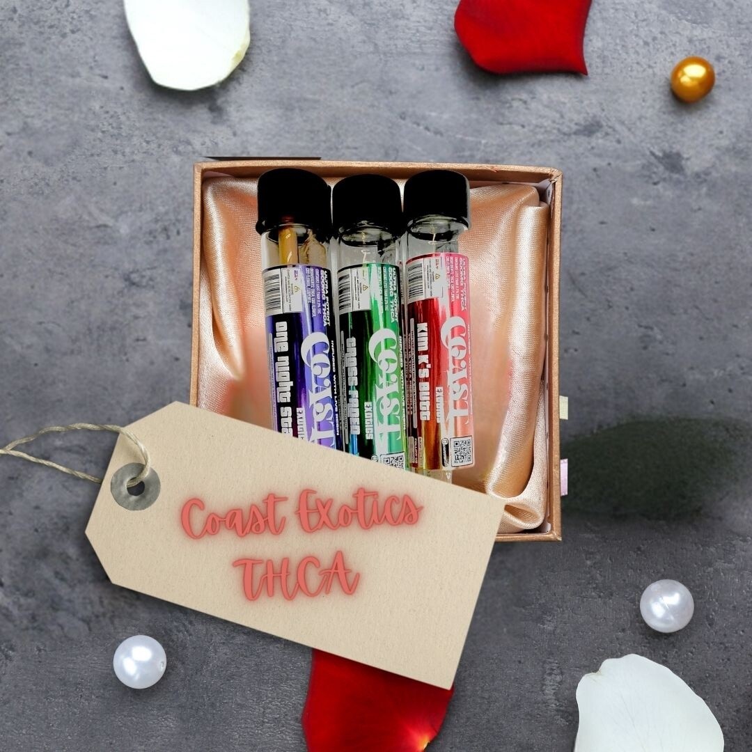 Coast Exotics THC-A 2 Pack Pre-Rolls, Flavor: One Night Stand (Indica)
