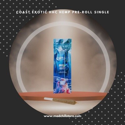 Coast Exotic HHC Hemp Pre-roll Single