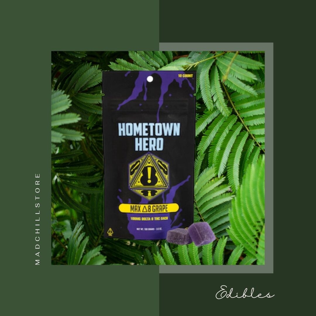 Hometown Hero Maxx Delta 8 1000mg, Flavor: Grape