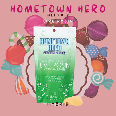 Hometown Hero Delta 9 Live Rosin Gummies