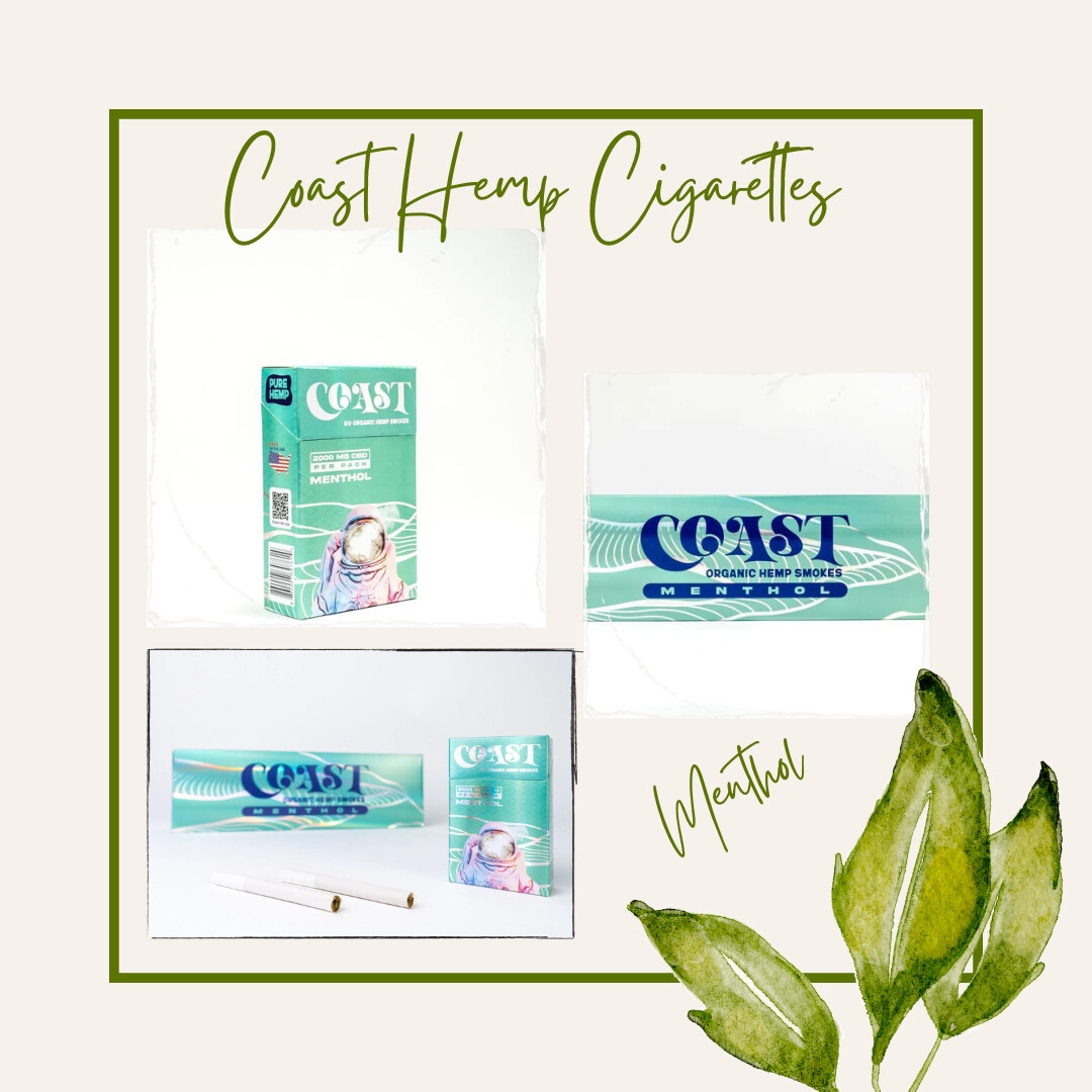 Coast Hemp Cigarettes, Flavor: Menthol