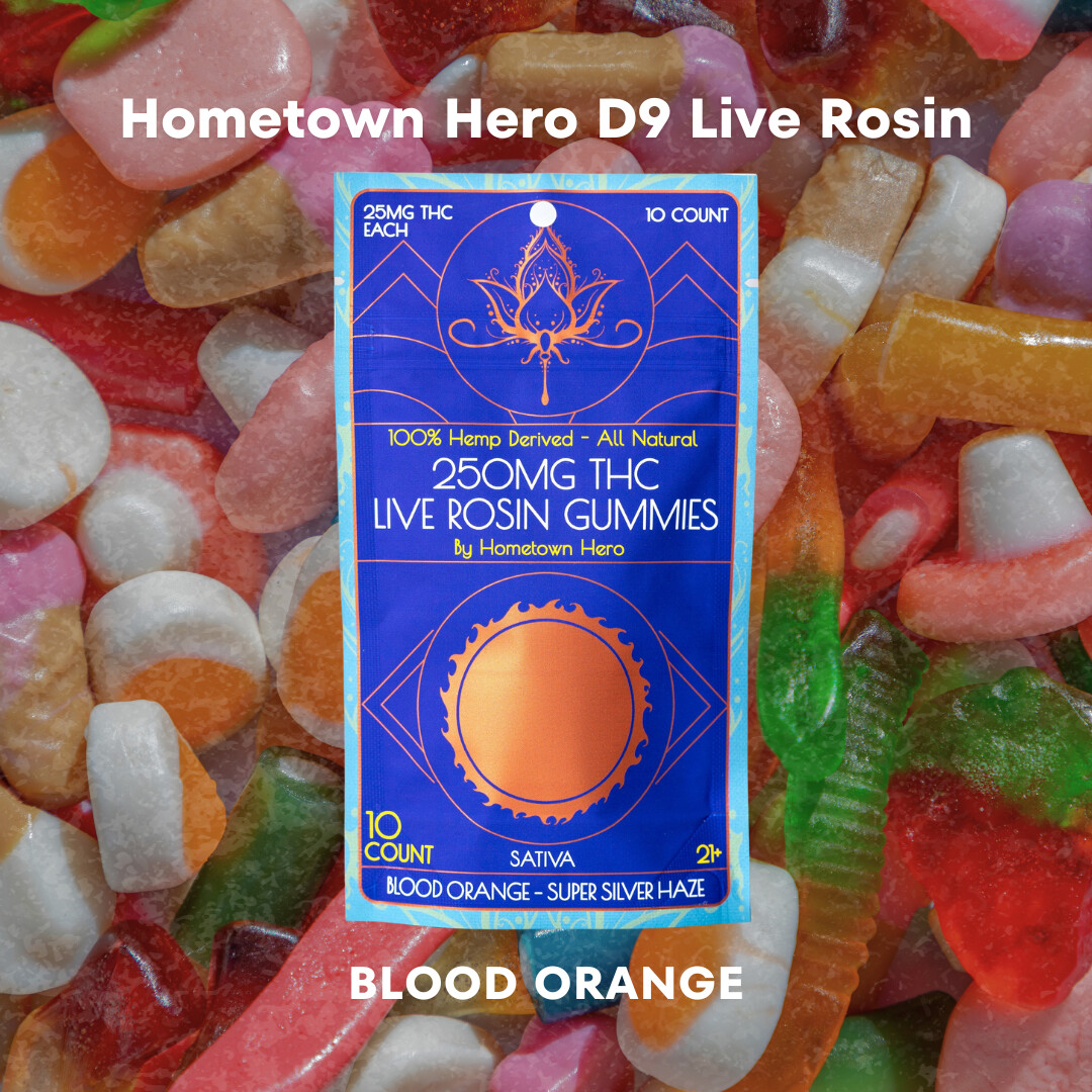 Hometown Hero Delta 9 Live Rosin, Flavor: Blood Orange (Sativa)