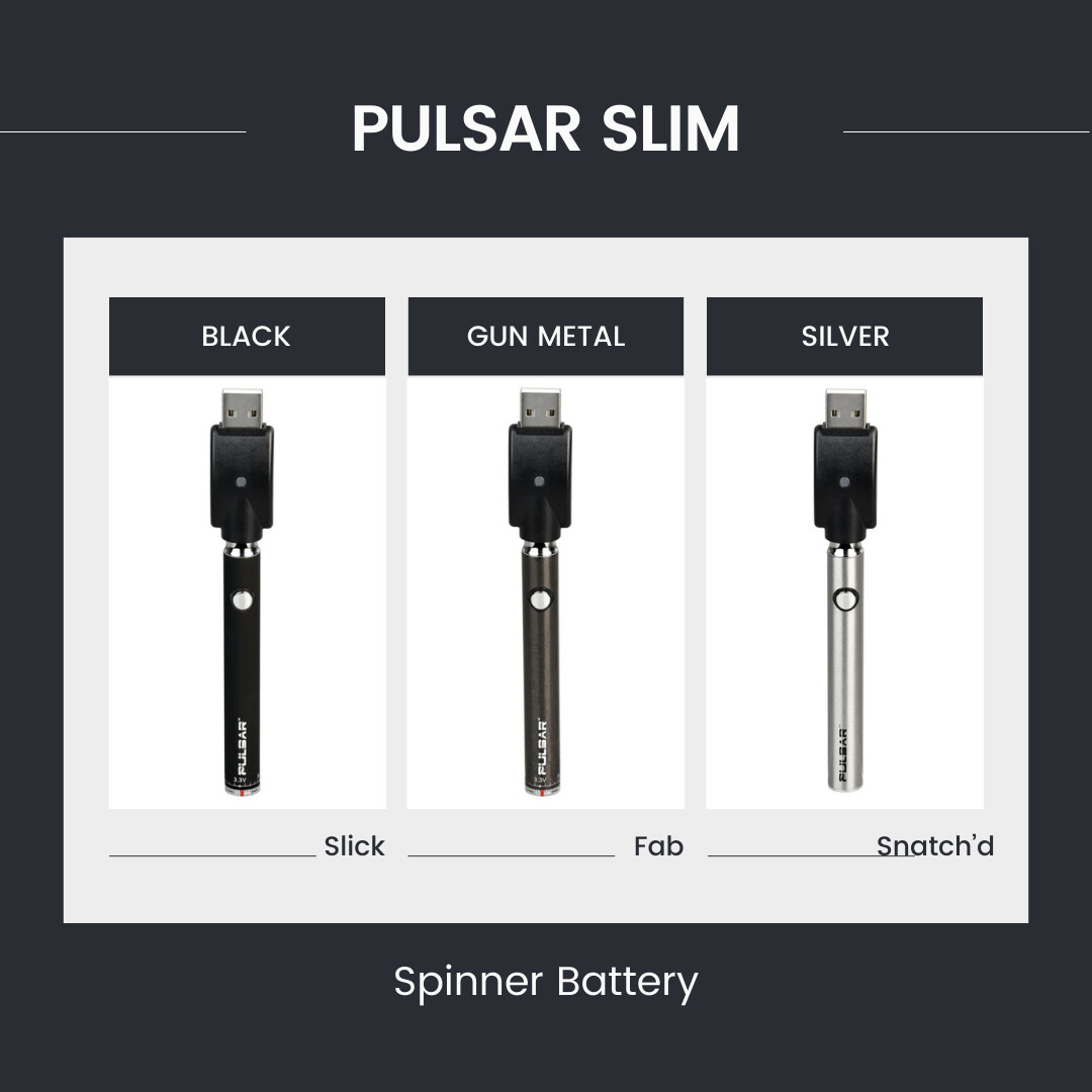 Pulsar Slim Spinner Battery, Colour: Black