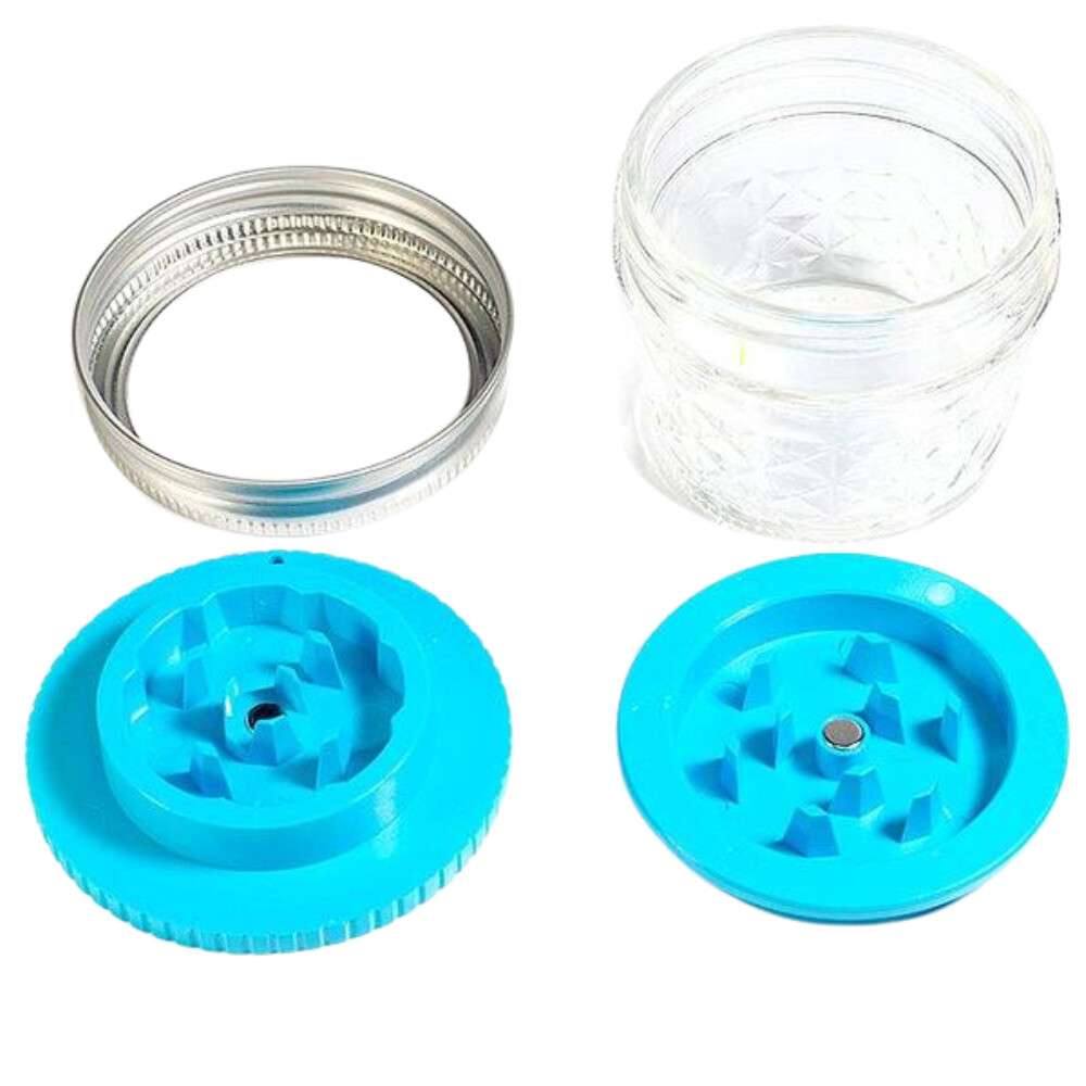 mason jar grinder, Size: Large Mouth