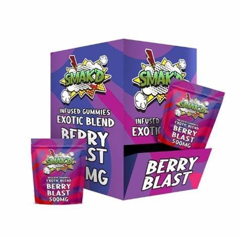 d8 smakd gummies, Flavor: Berry Blast