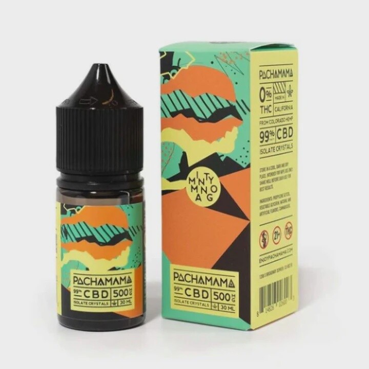 Pachamama 500mg CBD E-Liquid, Flavor: Minty Mango