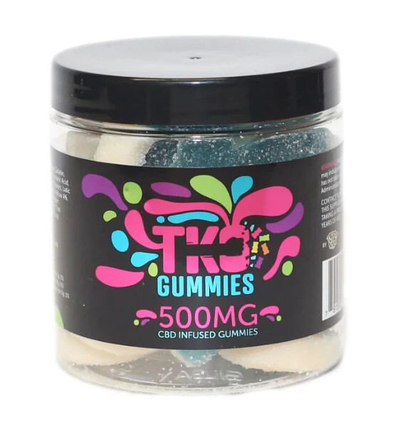 TKO CBD Isolate Gummies, Unit: 500mg, Flavor: Clear Bears