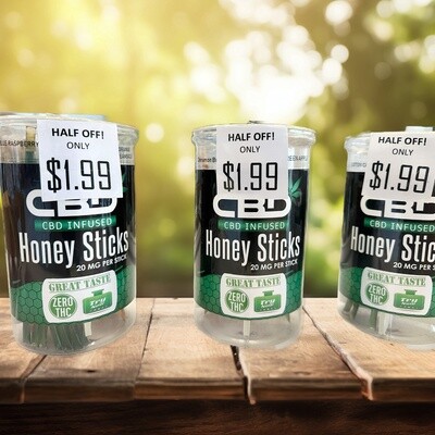 CBD infused honey sticks