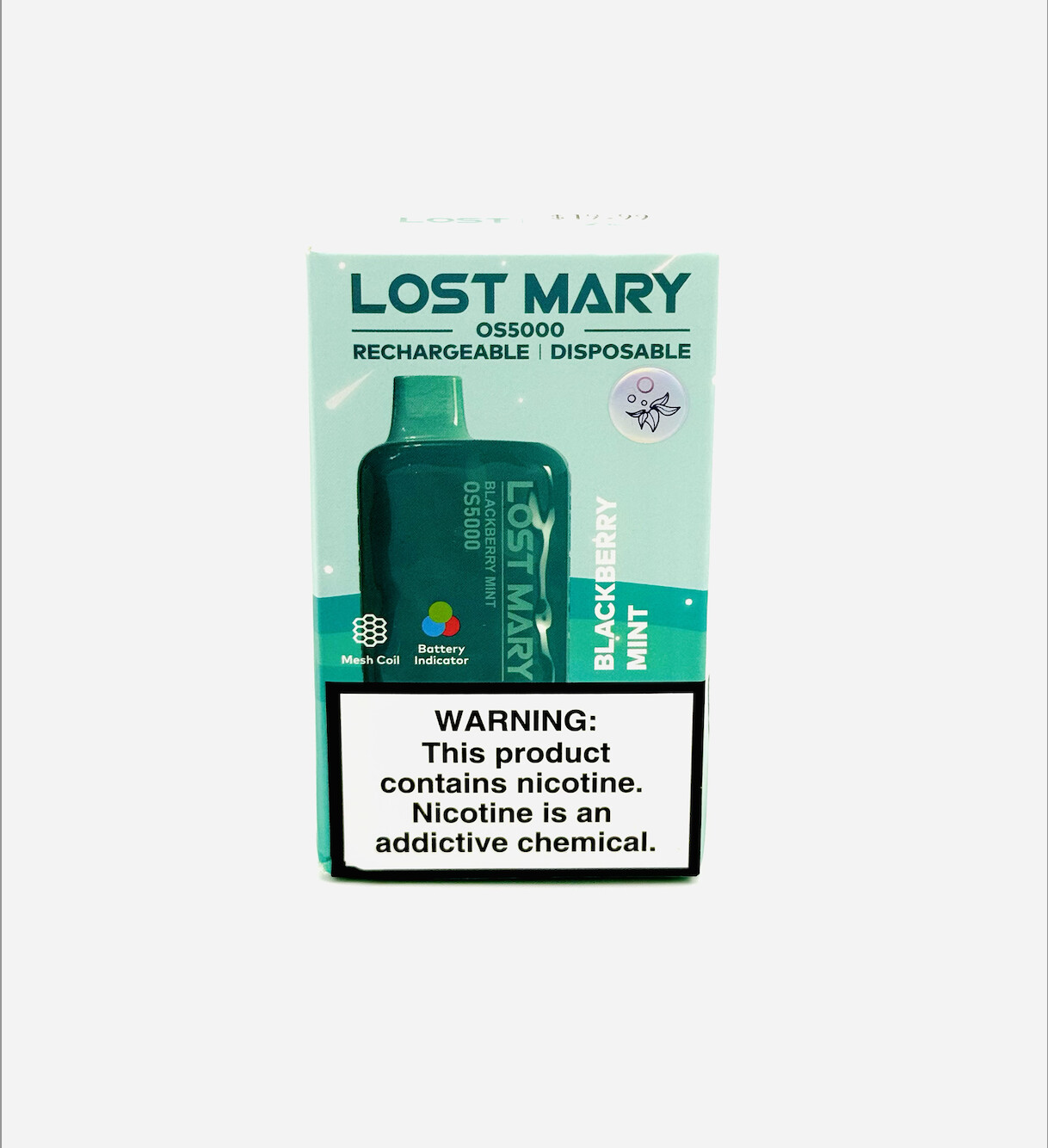 Lost Mary OS5000 Disposable, Flavor: Blackberry Mint