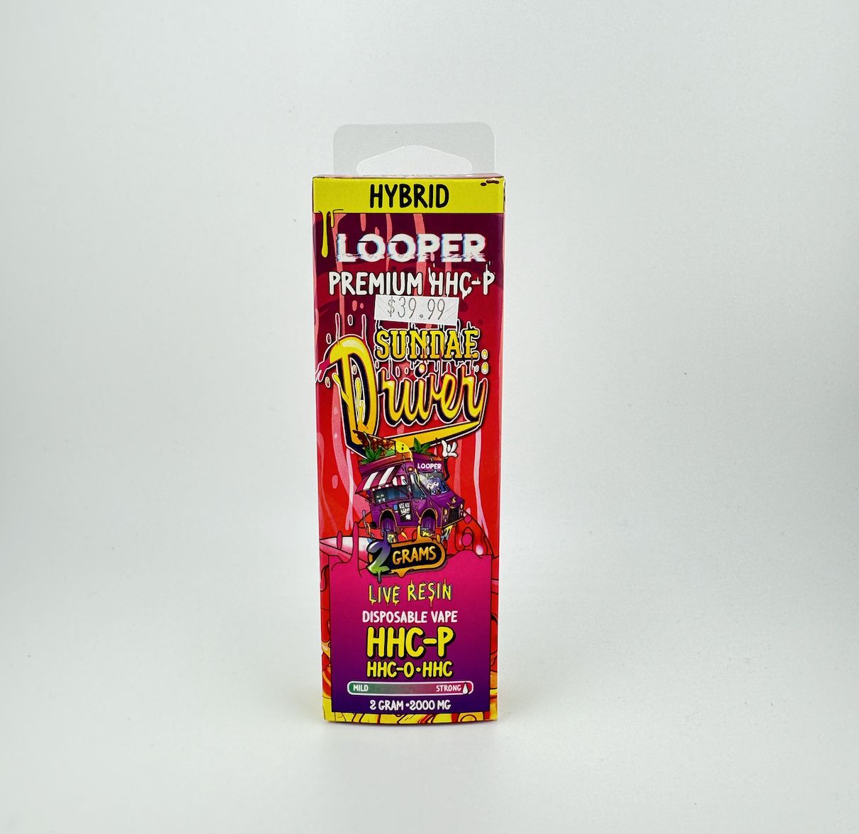 Looper HHC-P Series 2G Disposable Pen, Flavor: Sundae Driver (Hybrid)