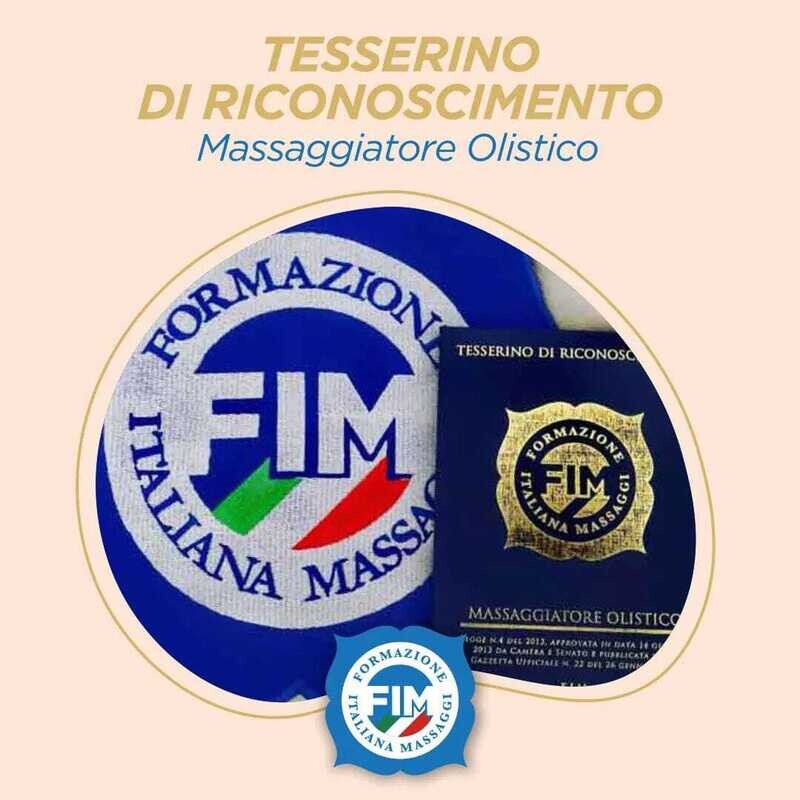 Tesserino di riconoscimento del Massaggiatore Olistico