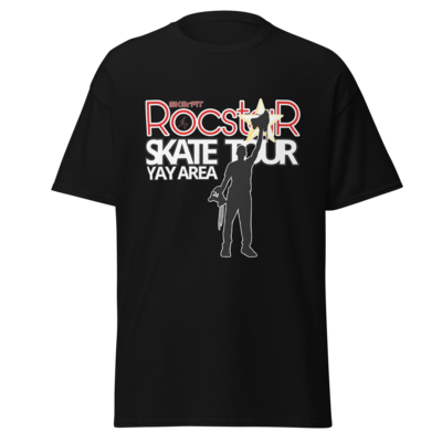 BLACK YAY AREA - RocstaR Skate Tour Tee