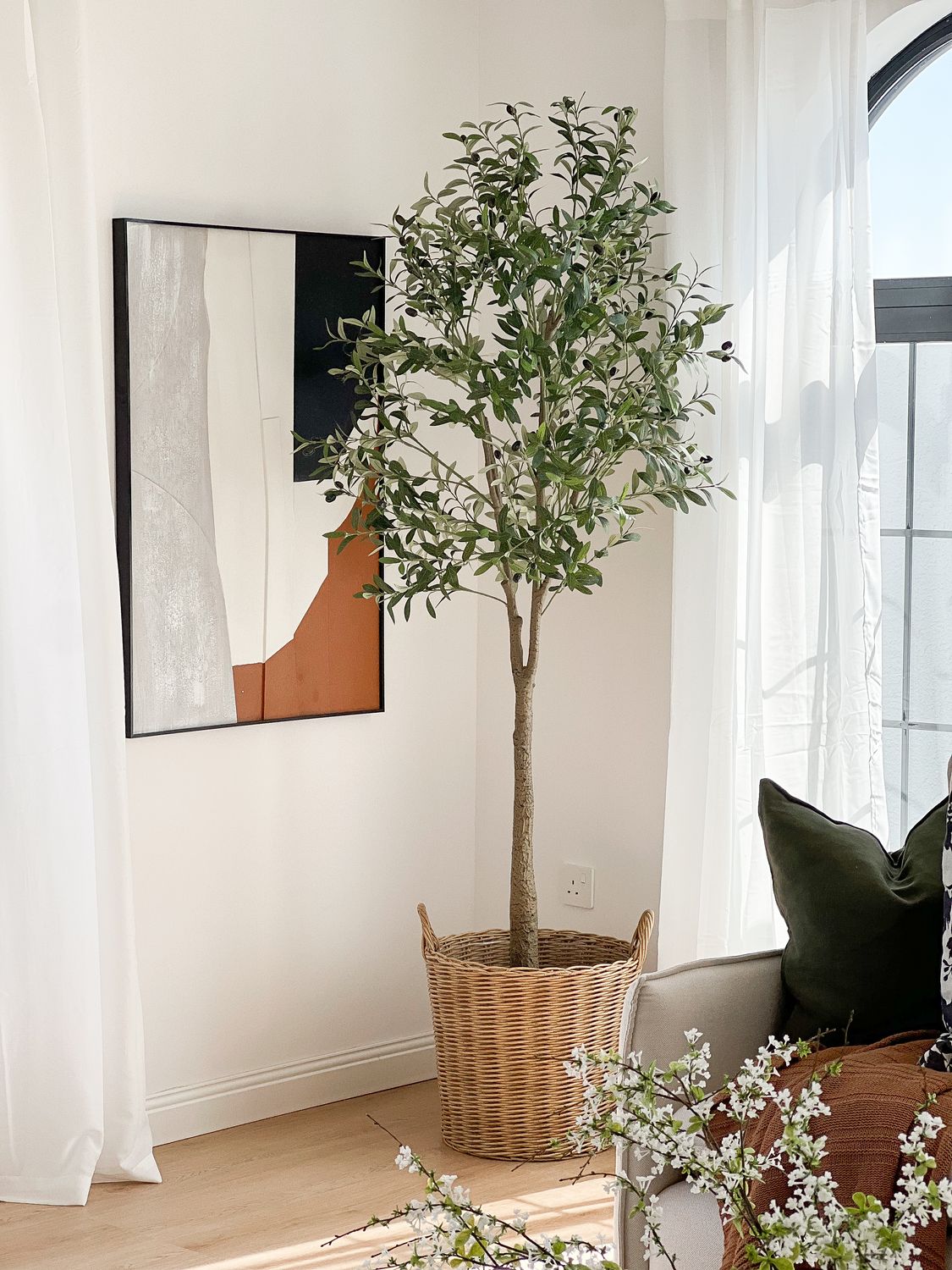 faux olive tree