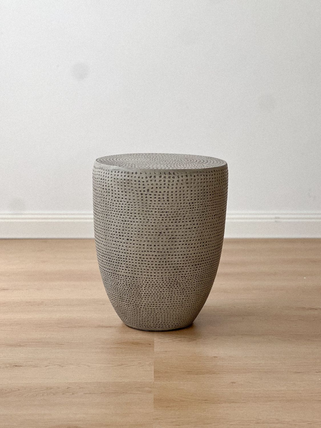 concrete effect side table