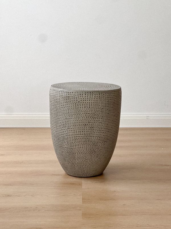 concrete effect side table