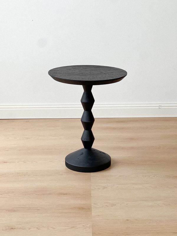 solid oak wood size table &#39;black&quot;