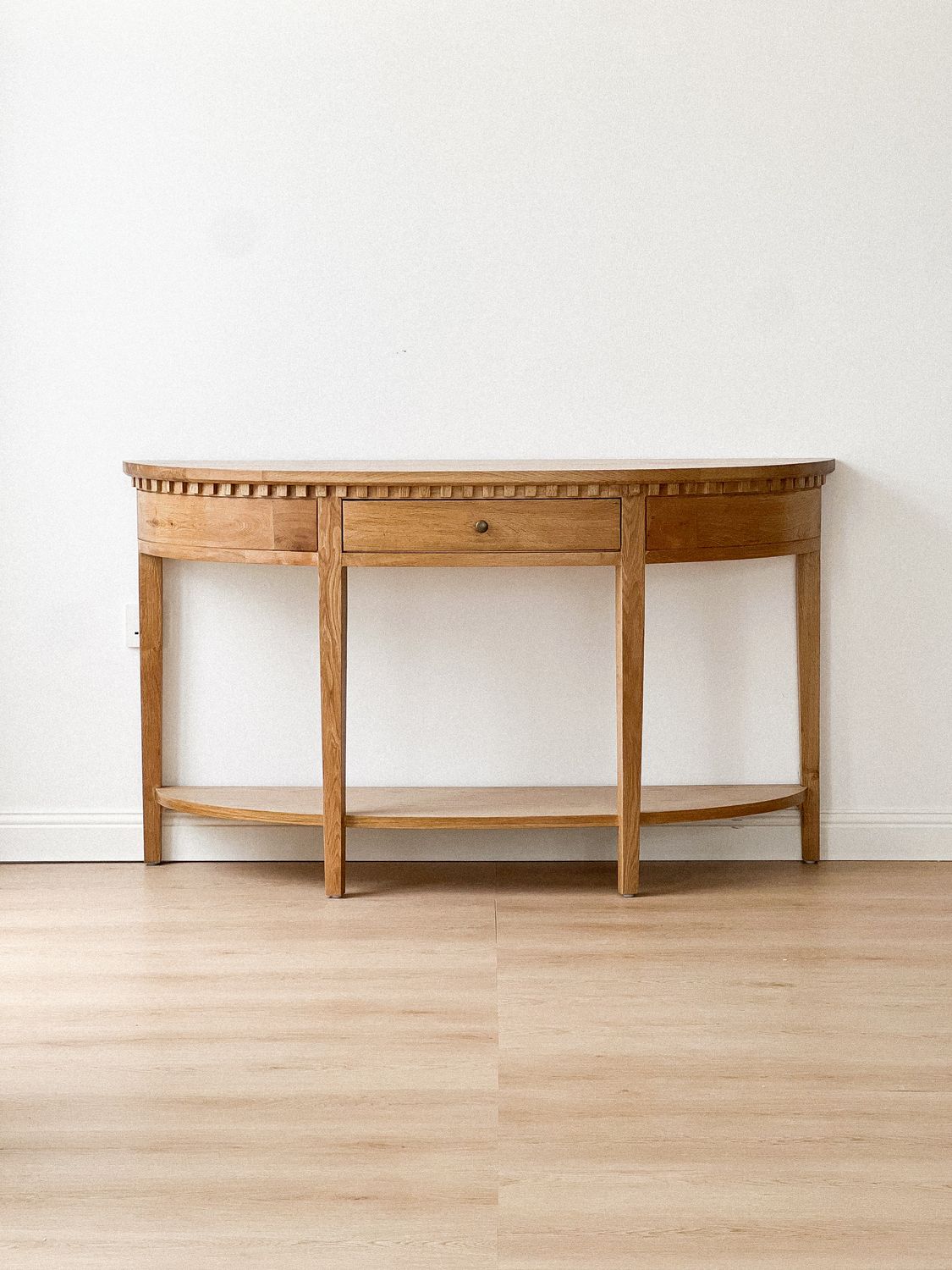 oak wood console