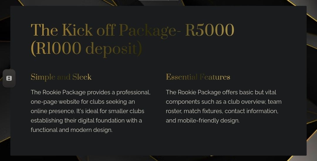 Kick off package