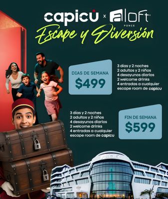 Oferta - ESCAPE y DIVERSIÓN
