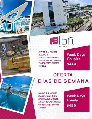 Oferta para Residentes de Puerto Rico (Días de Semana)