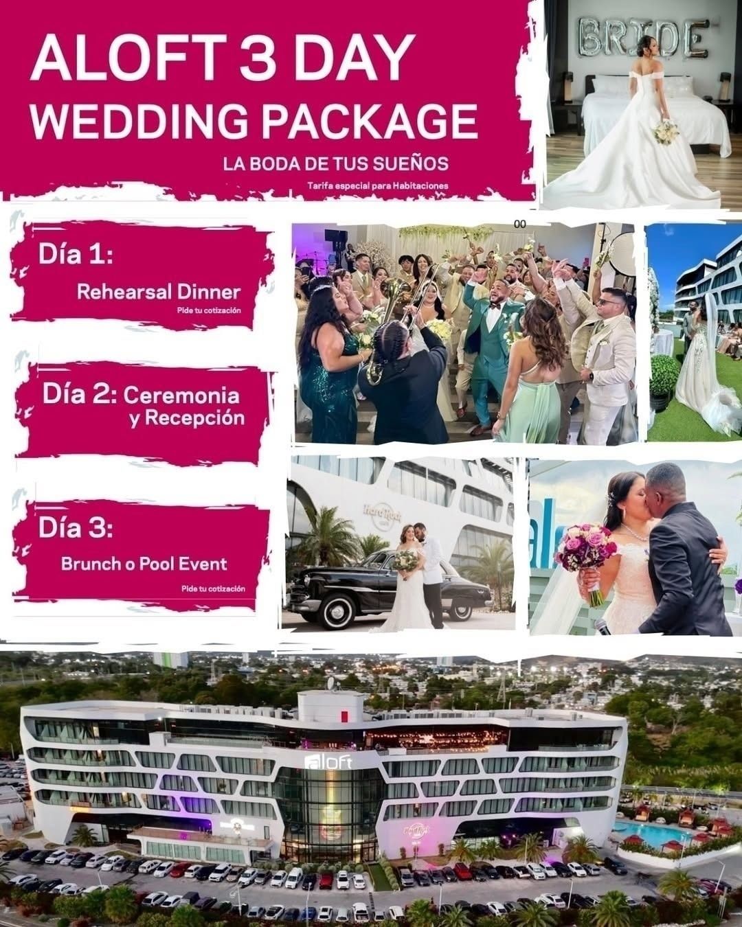 ALOFT 3 DAY Wedding Package