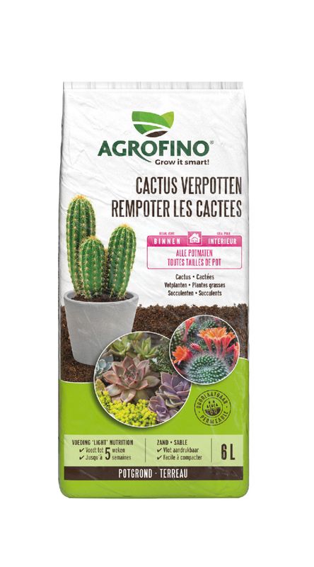 Sustrato Para Cactus Y Suculentas Agrofino 6 Litros
