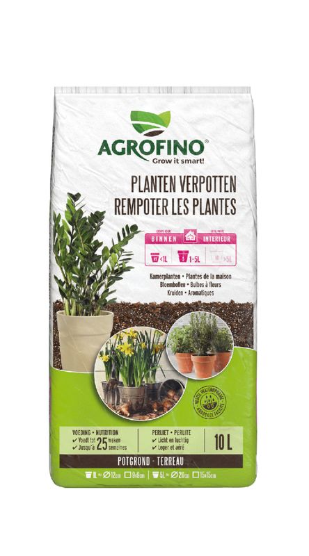 Sustrato Para Macetas Y Canteros Agrofino 10 Litros