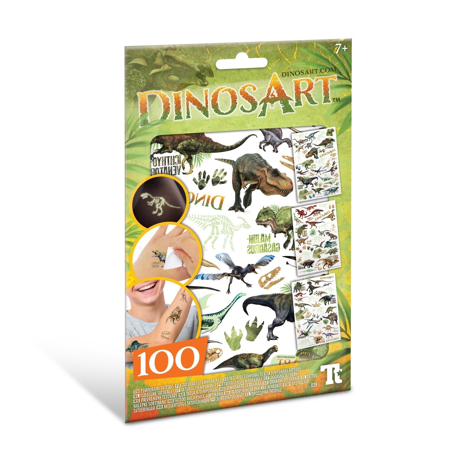 Tatouages temporaires DinosArt