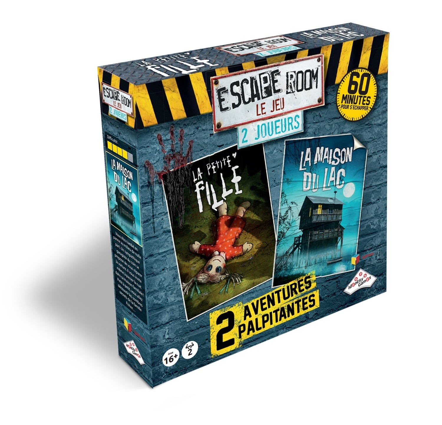 Escape Room / Coffret 2 joueurs #2 / 2 scénarios -Horreur (Fr)