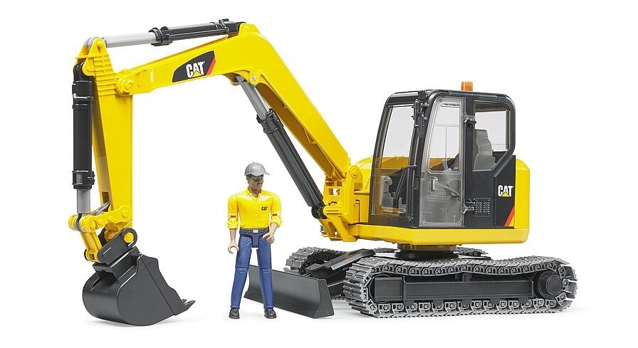Mini pelleteuse CAT avec personnage