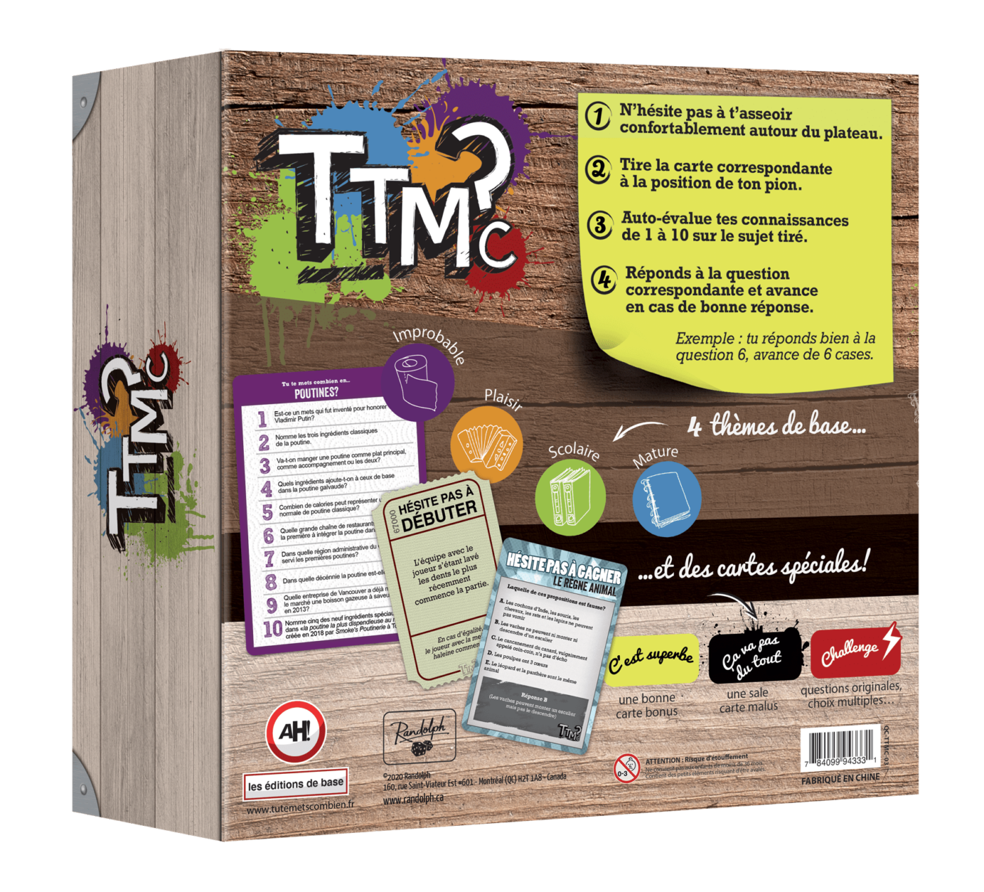 TTMC? - Tu te mets combien? (Fr)