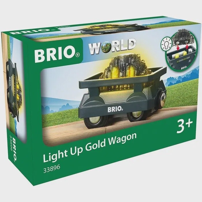 Wagon lumineux chargé d’or