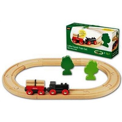 Petit circuit de train en forêt