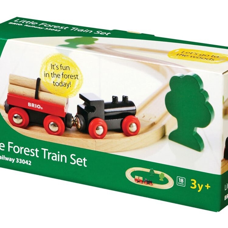 Petit circuit de train en forêt
