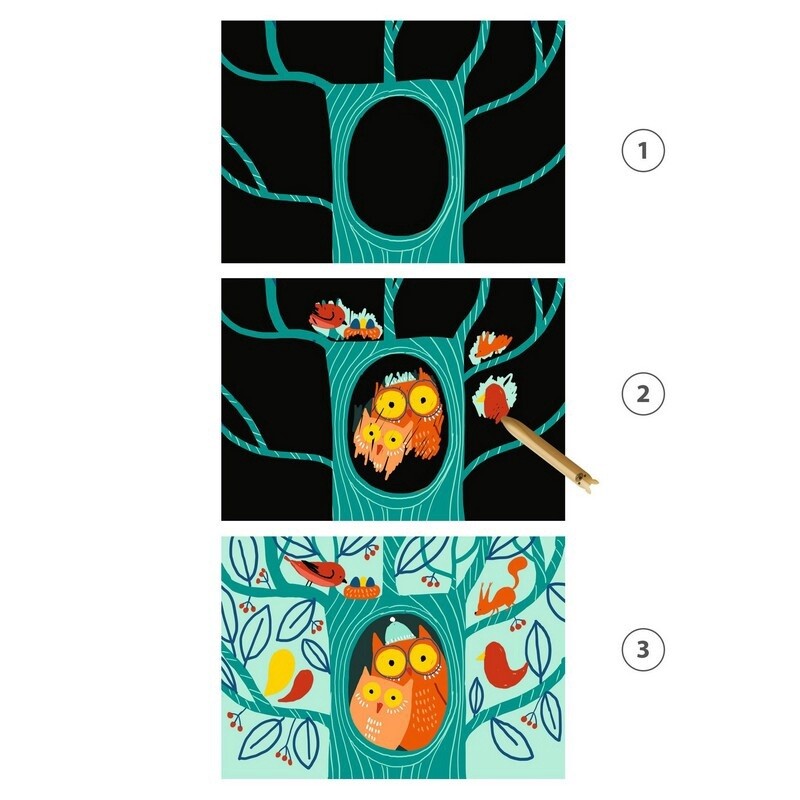 Cartes à gratter / Animaux À Découvrir