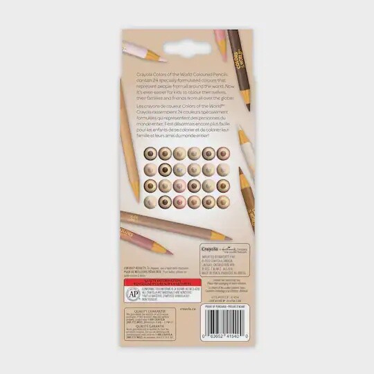 Crayons de couleurs / Couleurs de la peau (24)