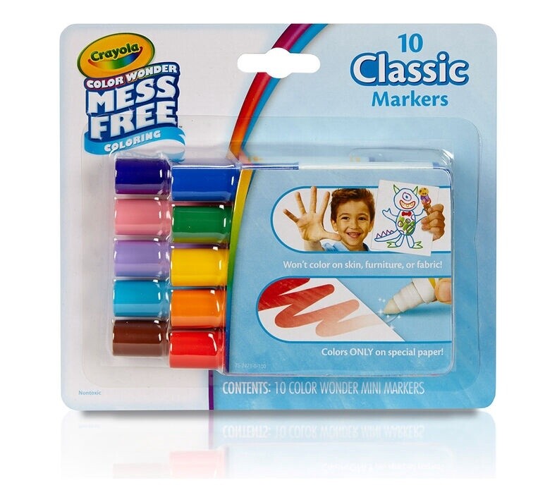 10 Mini marqueurs Color Wonder Mess Free