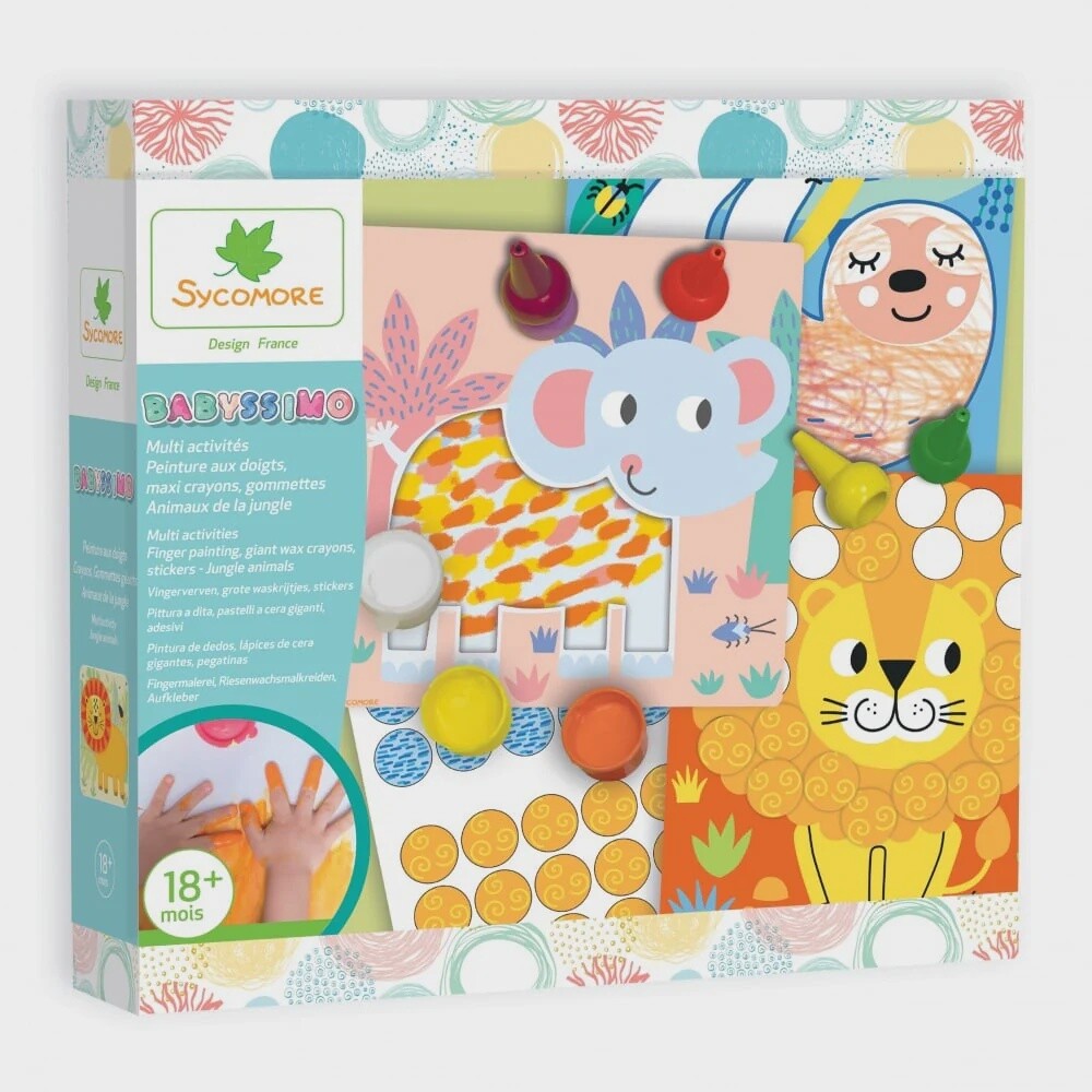 Babyssimo / Multi Activités Peinture, crayons, gommettes - Animaux de la jungle
