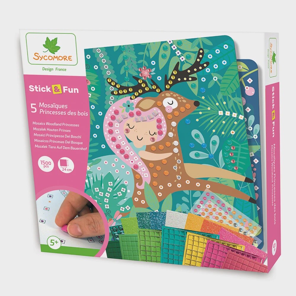 Stick&#39;N Fun / Grand modèle 5 Mosaïques - Princesses des Bois