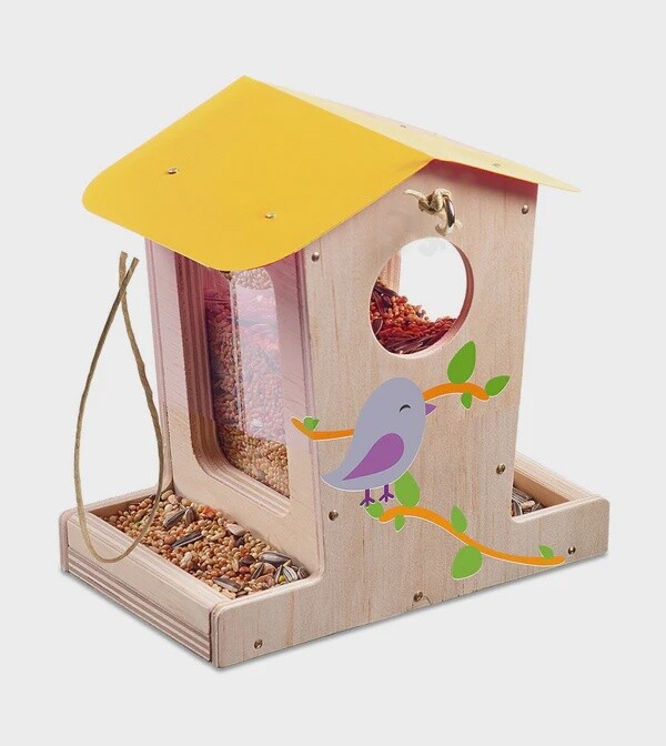 Mangeoire pour oiseaux à construire