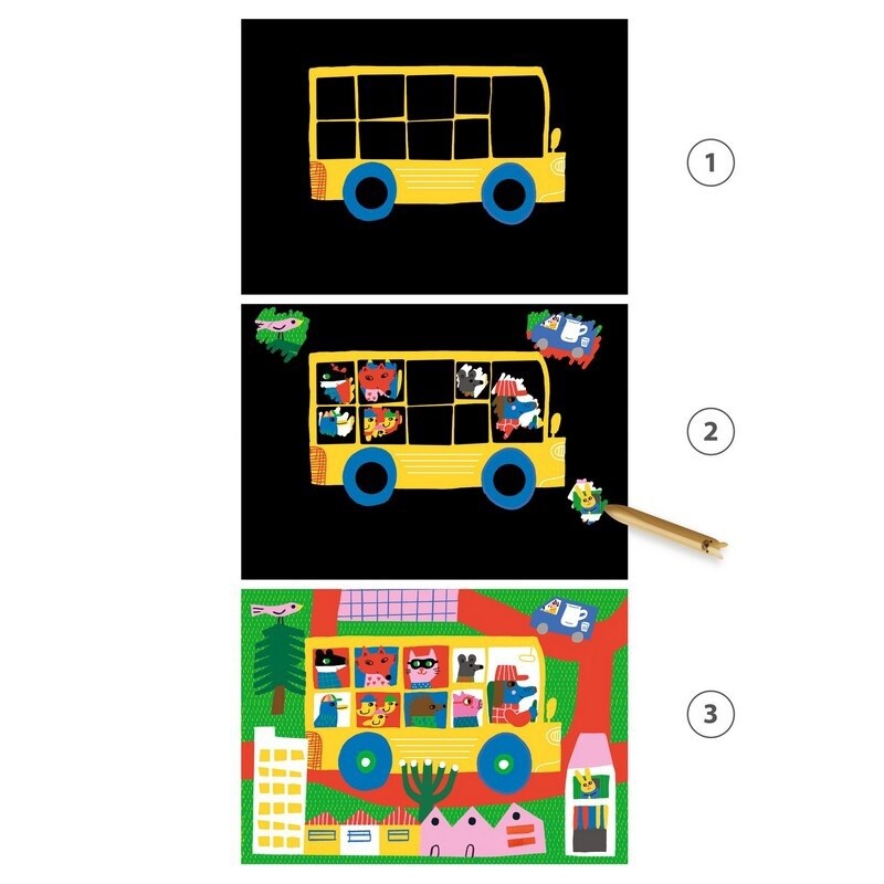 Cartes à gratter / Véhicules à découvrir