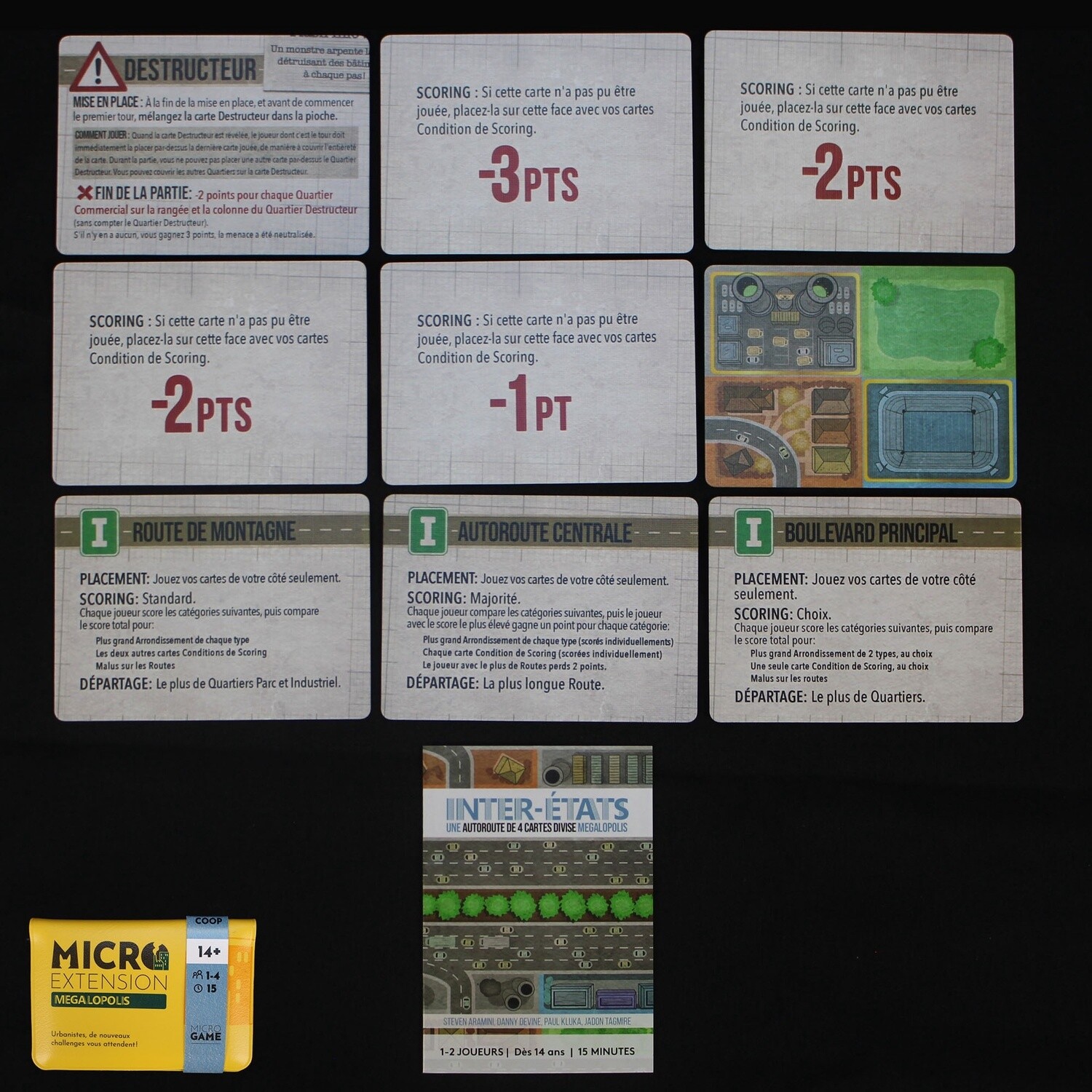 Megalopolis-Sprawlopolis: Pack d&#39;extensions / Microgame (Fr)