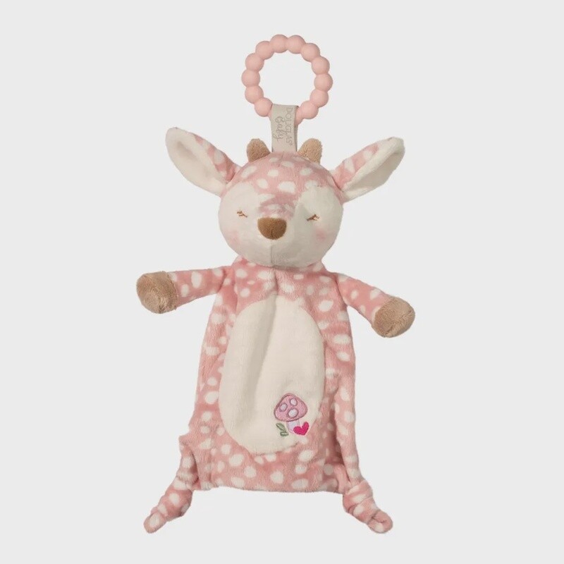 Farrah la peluche fauve rose / Anneau dentition