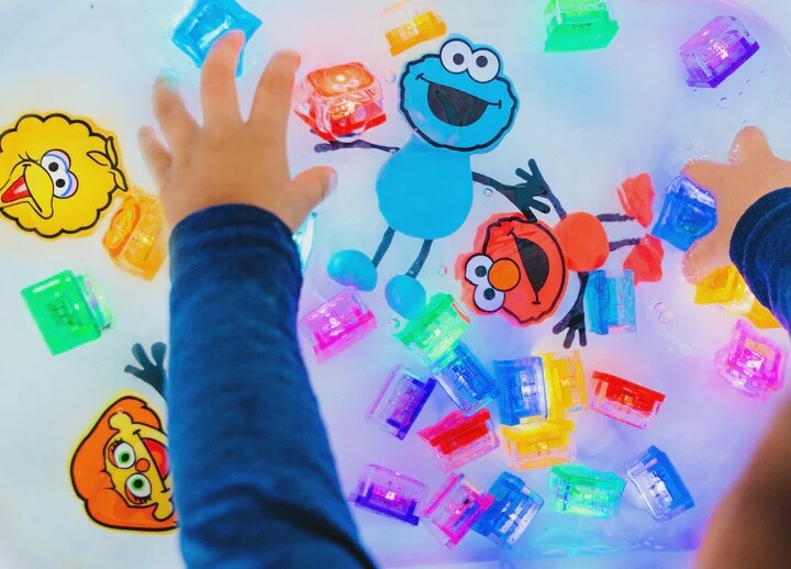 Glo Pals / Cubes Lumineux et Personnage Big Bird