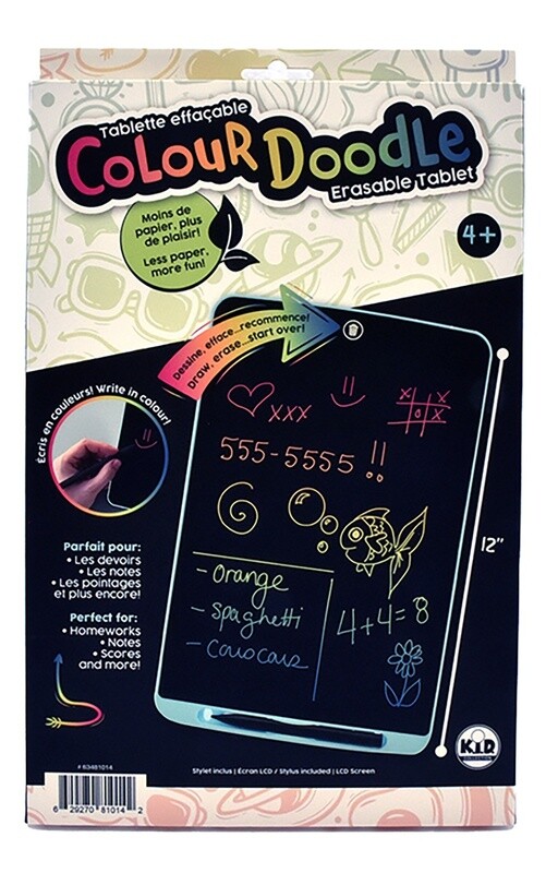 Tablette Effaçable Colour Doodle (12'')