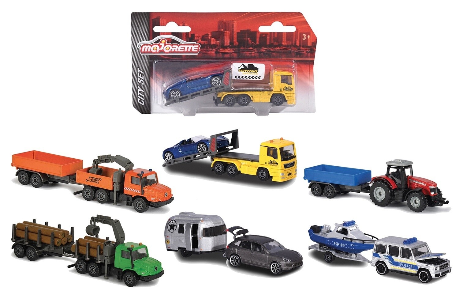Voiture avec Remorque 1:64