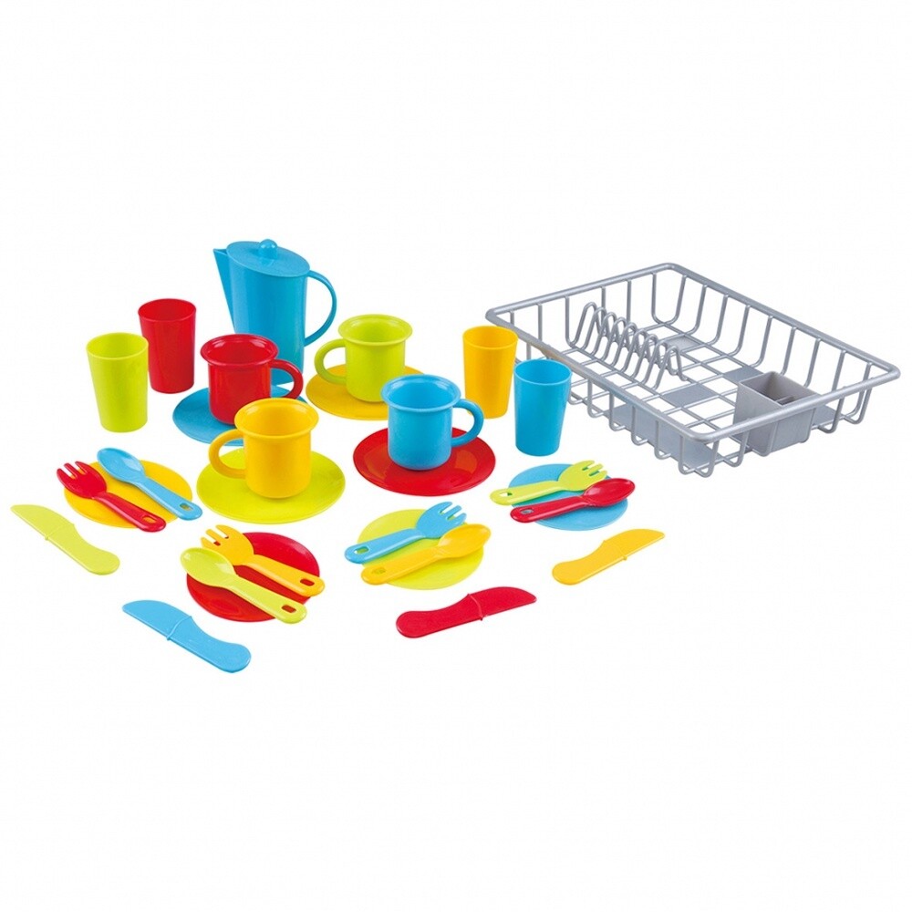 Égouttoir et vaisselle (30 pcs)