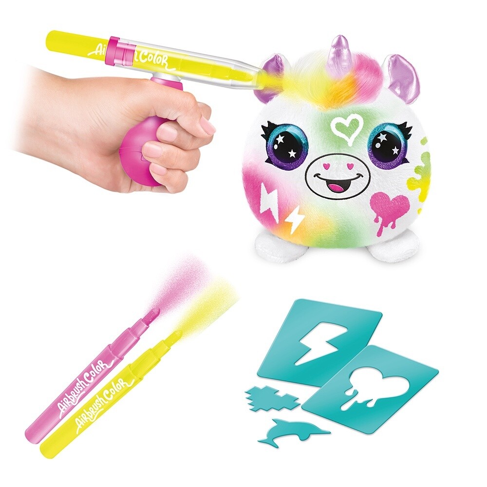 Airbrush - Peluche Mystère Néon Mini à Colorier