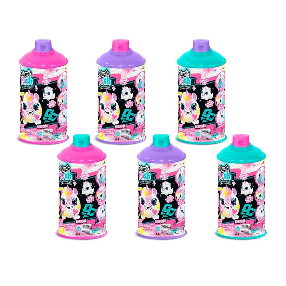 Airbrush - Peluche Mystère Néon Mini à Colorier